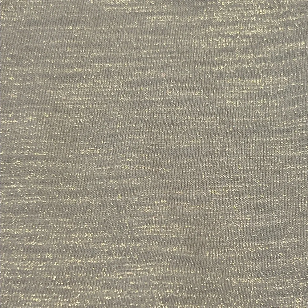 Chico's Shimmery Champagne Gold Short Sleeve High-Low Top Chico’s 3 (US size 16) - Picture 9 of 10